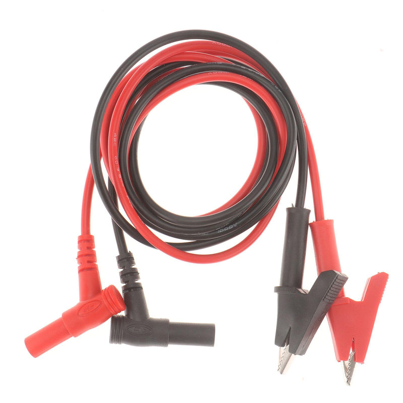 [Australia - AusPower] - 8PCS 4mm Banana Plug to Alligator Clip 15A 1000V Flexible Electrical Test Lead Cable 39.37inch for Electrical Testing 8PCS 
