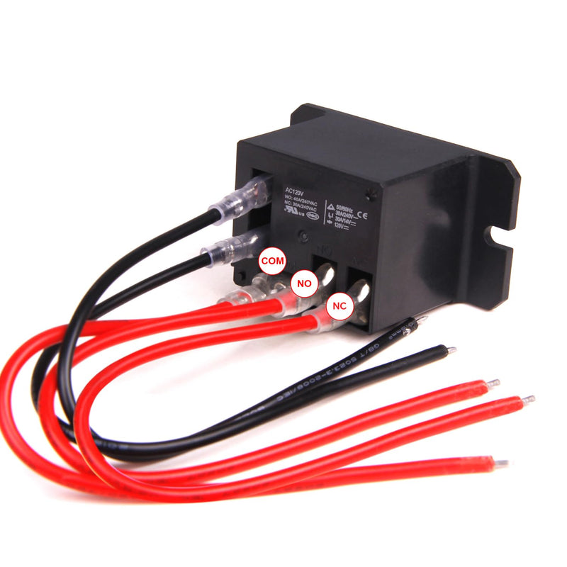 [Australia - AusPower] - 4Pcs Miniature Power Relay 30A, AC120V Coil, SPDT(1NO 1NC) Mini 120 Volt Relays with Quick Connect Wires NT90 AC120V-4Pcs AC120V x 4 