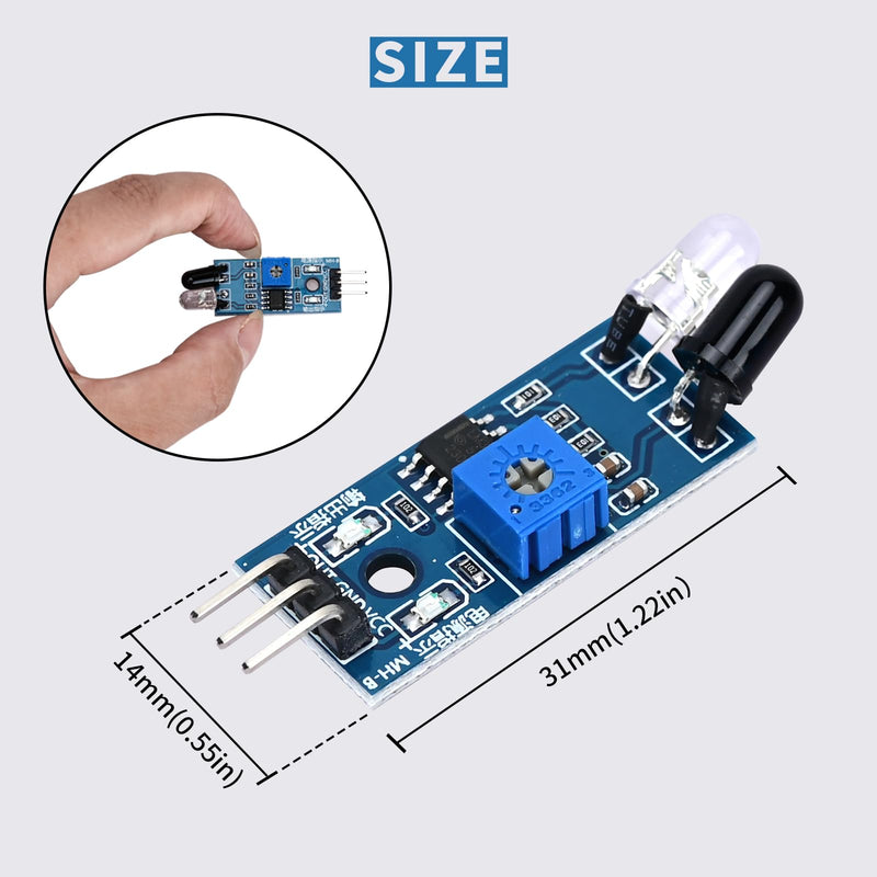 [Australia - AusPower] - 10pcs IR Infrared Obstacle Avoidance Sensor Module for Smart car Robot 3 Wire Photoelectric Reflection Sensor 
