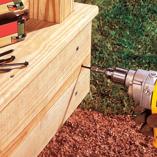 FASTENMASTER FMTLOK212-50 2-1/2-inch wood screws in a package
