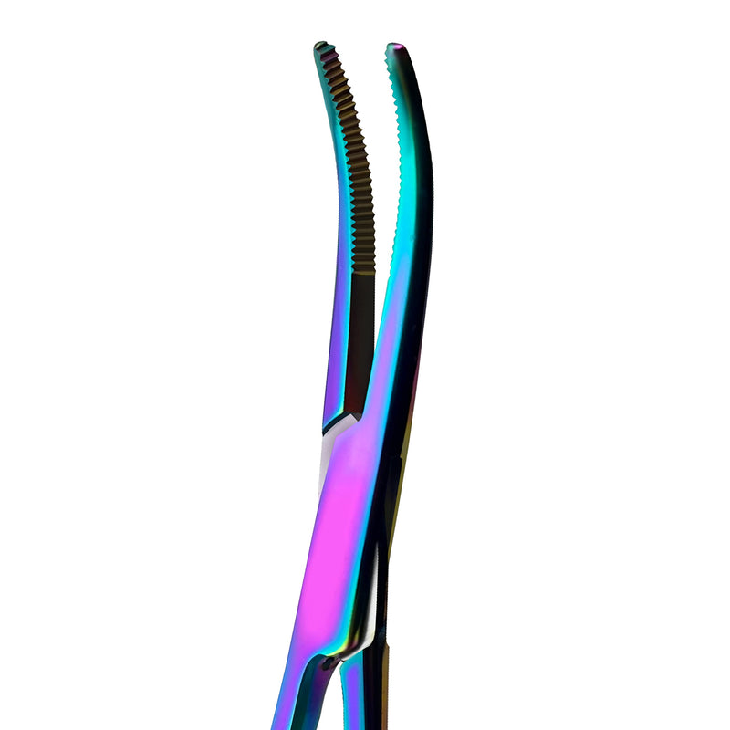 SURGICAL ONLINE Titanium Rainbow Hemostats & Scissors Set - Durable Material, Easy Identification, Precise Cutting, Versatile Use, Comfortable Grip (5.5 Inch, 3 pcs Set)