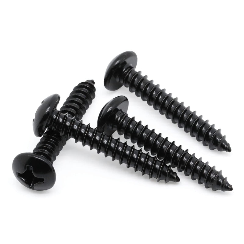 [Australia - AusPower] - #8 x 3/4" Pan Head Self Tapping Screws Sheet Metal Wood Screws, Black Oxide, 304 Stainless Steel 18-8, 100 PCS #8 x 3/4" 