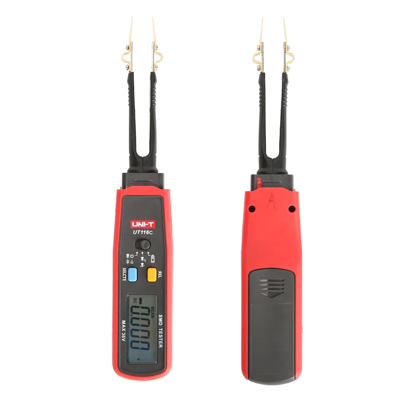 [Australia - AusPower] - UNI-T UT116C Digital Tweezers Smart SMD Tester 36V Electrical Multimeter Resistance Capacitance Continuity Diode Test Meter 