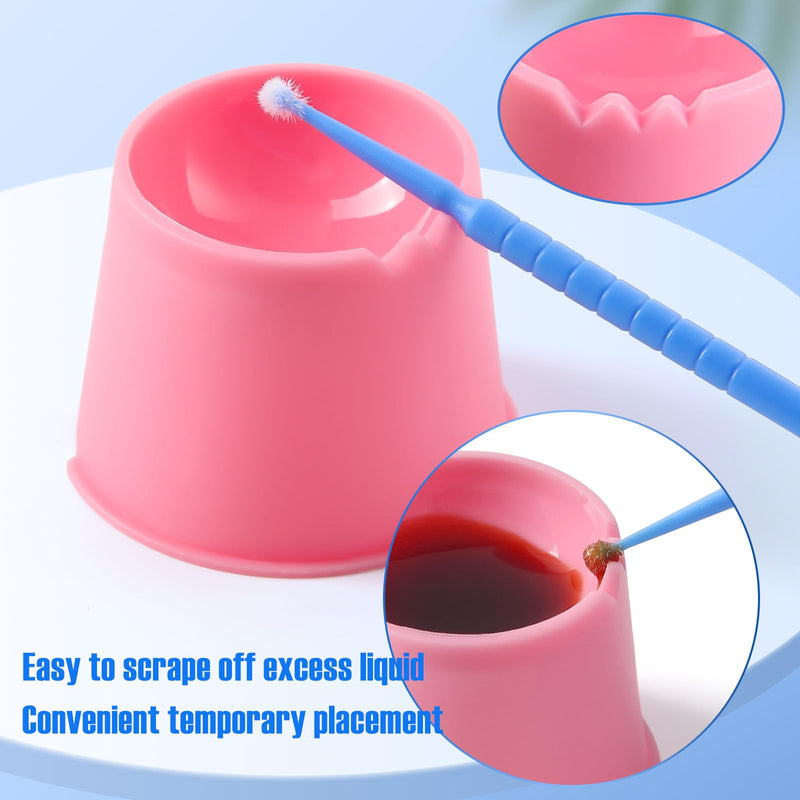 [Australia - AusPower] - JMU Disposable Dappen Dish Dental 100pcs Plastic Dappen Dish, Mini Small Mixing Cups, Assorted Colors 
