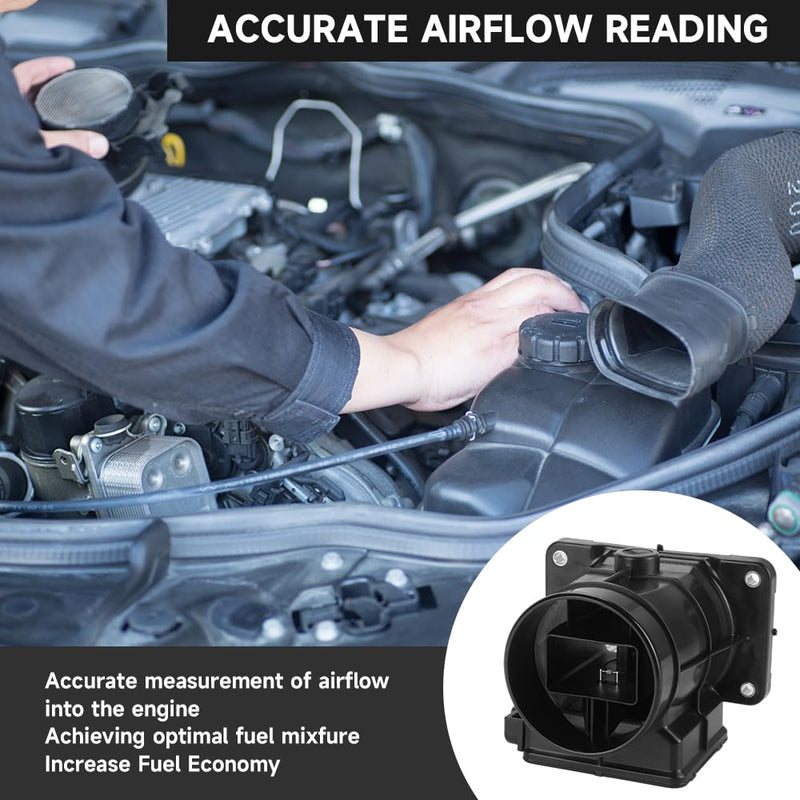 Mass Air Flow Sensor Meter Sensor MAF Sensor - Compatible for Dodge Stratus 4 Cyl 2.4L, 6 Cyl 3.0L 2001-2005 (Base, Limited, LX, LXi) - Replace Part MD336501, 7460013