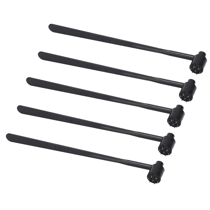 5 x Plum Blossom Needle Hammer, Single-sided Dermal Hammer, Rounded and Sharpened Needle Body Made of Stainless Steel Wire