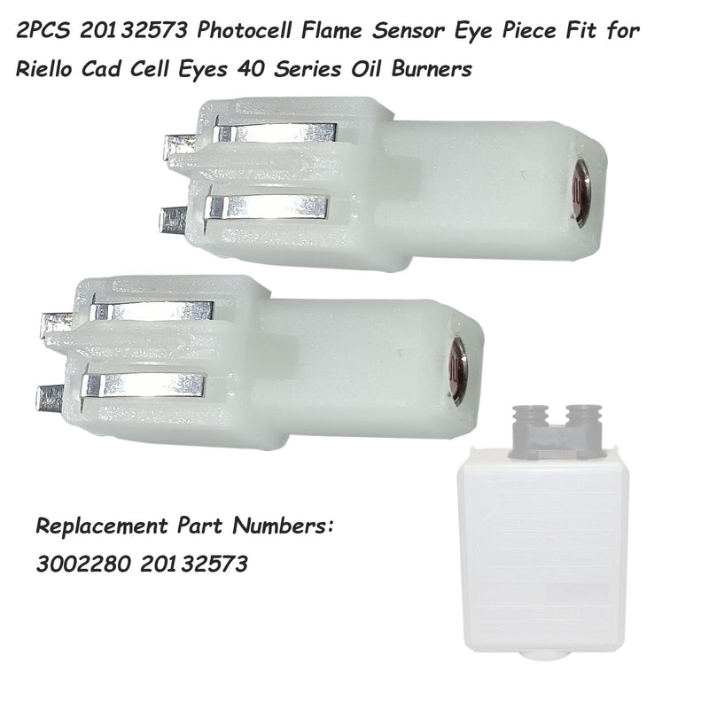 [Australia - AusPower] - 20132573 Photocell Flame Sensor Eye Piece 2PCS Fit for Riello Cad Cell Eyes 40 Series Oil Burners 