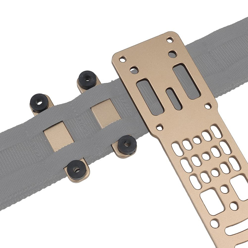 Tactical Sinking Holster Leg Hanging Extension Plate Adjustable Metal Modular Holster Adaptor Leg Drop Organizer CB 19x5.4x0.4cm