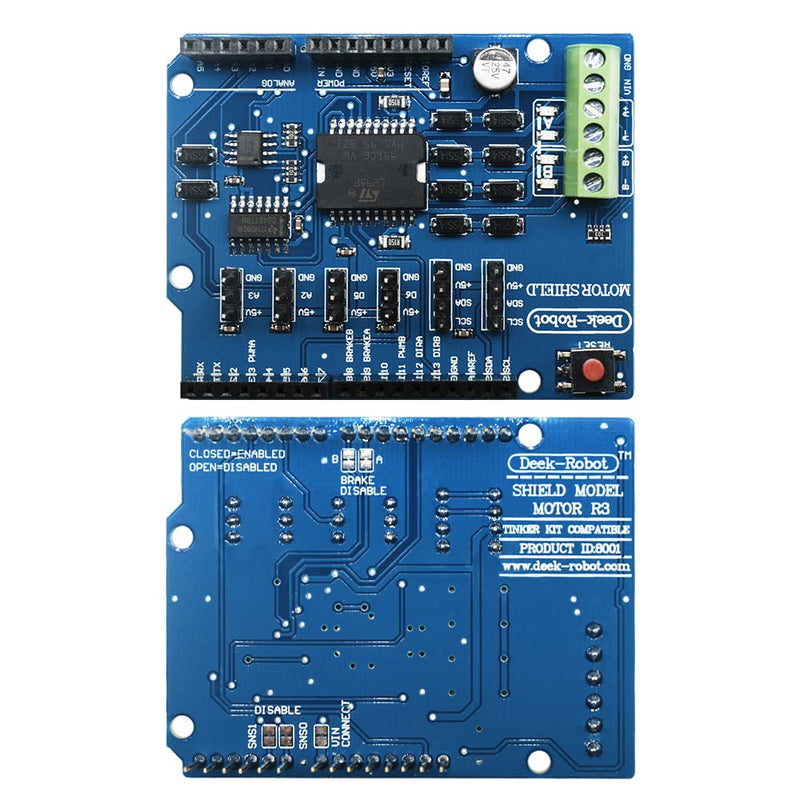 Heemol L298P Shield R3 DC Motor Driver Module 2A H-Bridge 2 Way 2560