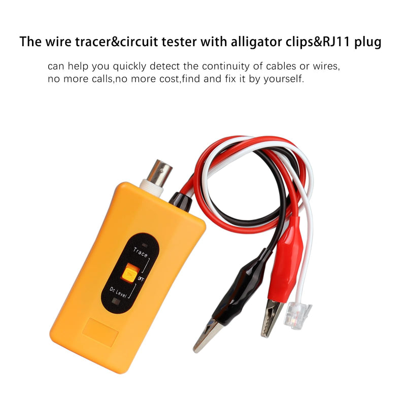 [Australia - AusPower] - Cable Tracker coaxial Wire Tracer Finder Tone Generator and Probe Tools Kit Continuity Tester Detector for Ethernet, Telephone, Speaker, Coax, Video, and Data Cables,RJ11,RJ12 