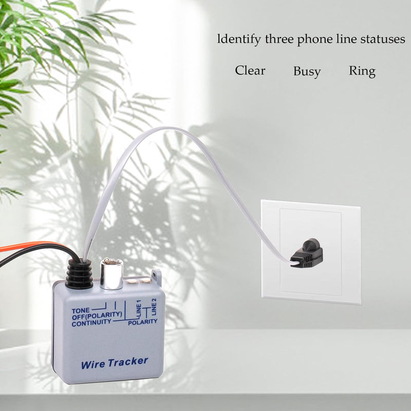 [Australia - AusPower] - 200EP High Accuracy Cable Tracker Kit with Adjustable Tones, Easy-to-Use Tone Generator and Probe Kit for Versatile Cable and Wire Maintenance, Ideal Toner Electrical Tool, Clear 