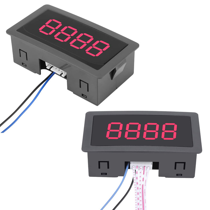 [Australia - AusPower] - DC 8-24V Digital LED Counter Digital Counter Water Meter Pulse Meter Display Panel Meter 4 Digit Up Down Panel Counter Plus Minus Counter Panel Totalizer red 