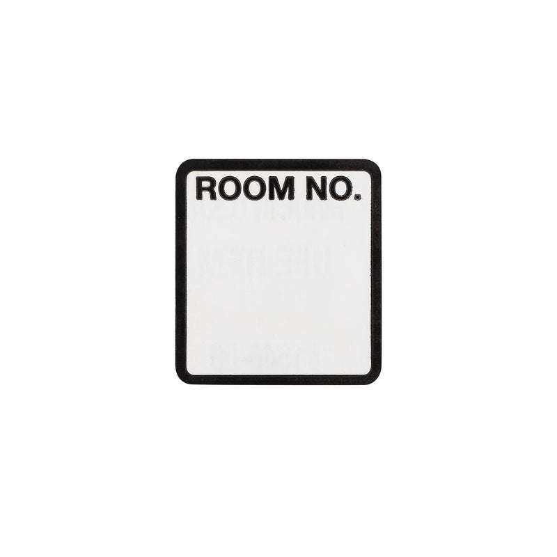 [Australia - AusPower] - Carstens Medical Stickers – Room No. Alert and Instruction Labels for Medical Charts, White and Black, Roll of 200 Patient Chart Labels, W1.5" x H1.375" 