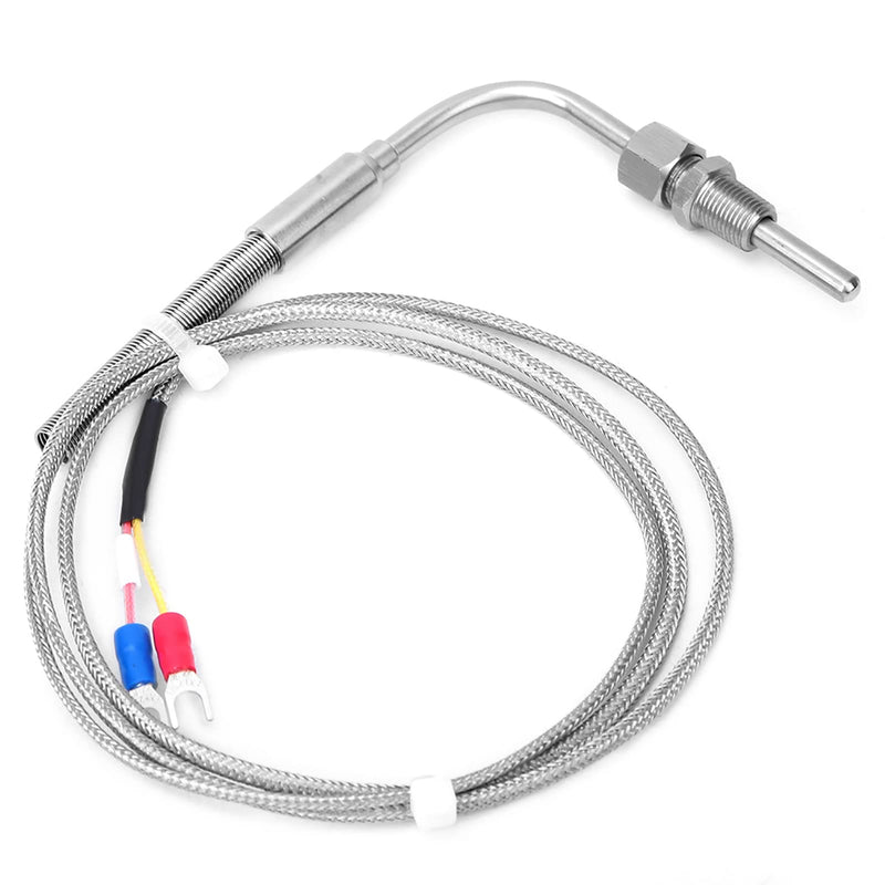 [Australia - AusPower] - K Type Thermocouple Probe, PT 1/8 Thread Temperature Sensor, Temperature Probe, Measuring Range of 0-1250 ℃, with 1 M Cable 