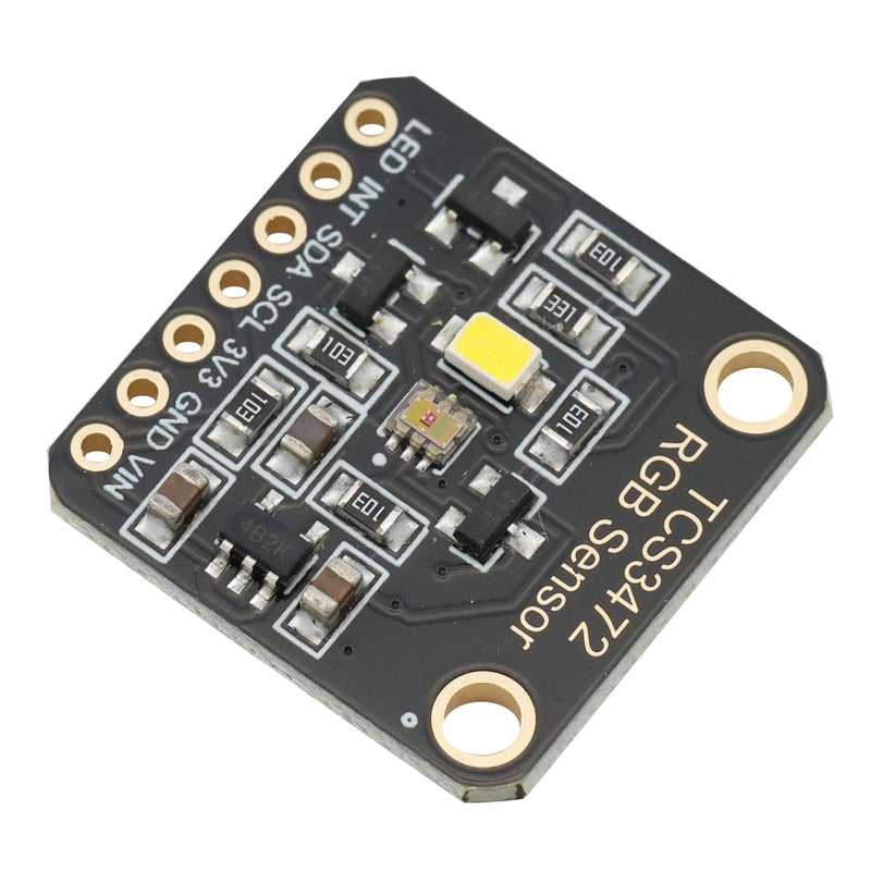 TCS34725 RGB Light Color Sensor Color Recognition Module 3.3 V/5 V with IR Filter IIC Accurate Color Measurement for Arduino (Pack of 2)