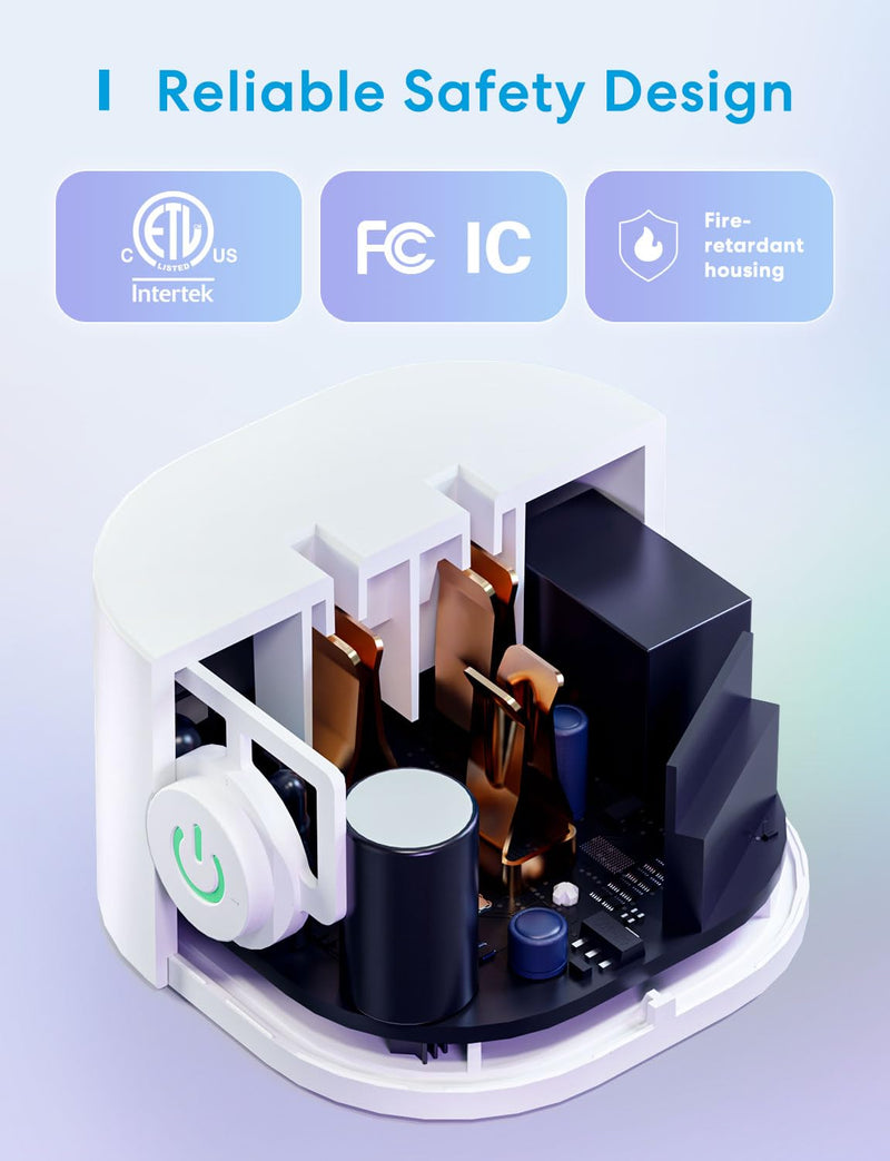 meross Matter Smart Plug Mini, FFS Easy Setup, 100% Privacy Smart Outlet, Compact Size, Support Apple Home, Alexa, Google Home with Schedule and Timer, App and Voice Control, 2.4G Wi-Fi Only (4 Pack) 4