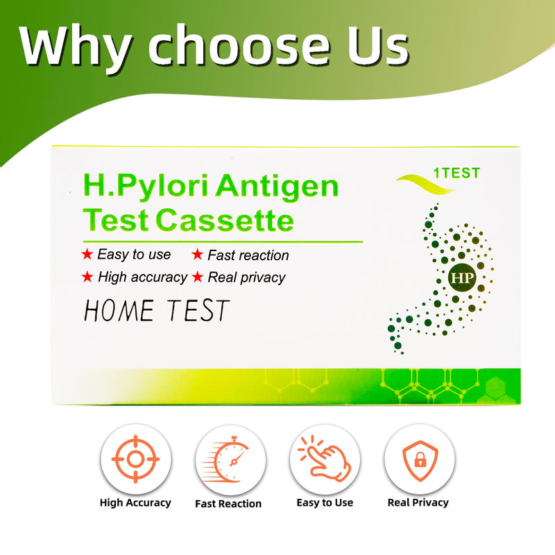 [Australia - AusPower] - Helicobacter Pylori Stool Test Kits, H. Pylori?h. Pylori Stool (Antigen)10-15 Minutes of Quick Home Testing, The Result is Highly Accurate, Easy to Read and use 