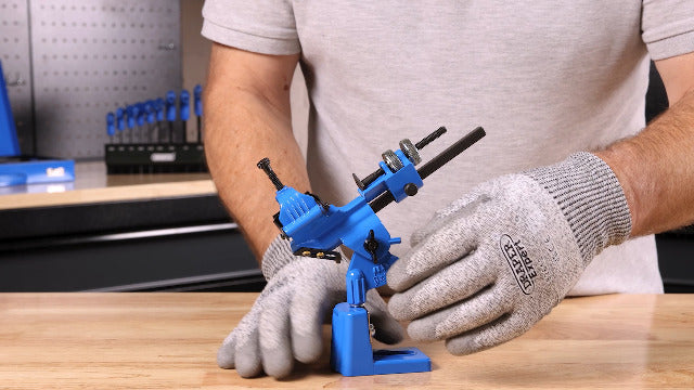 Draper 44351 Drill Grinding Attachment for Bench Grinder , Blue