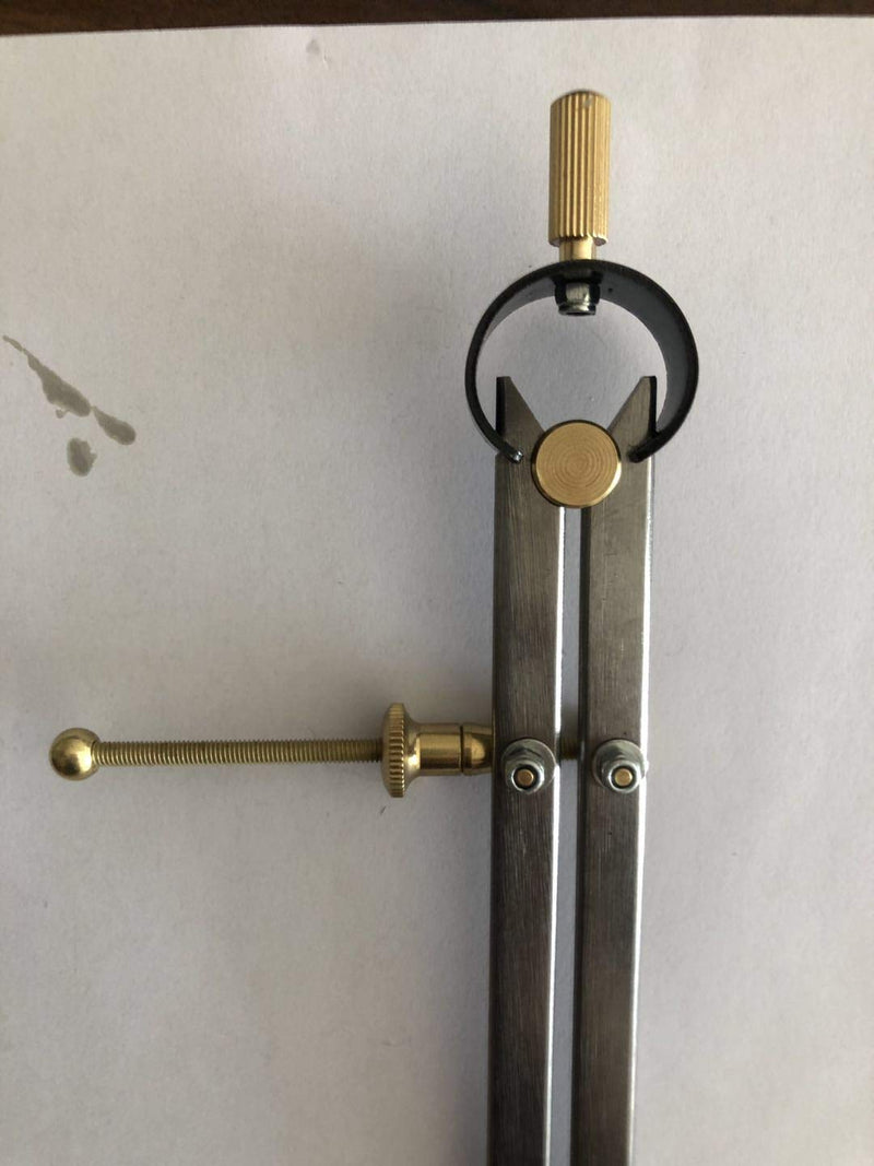[Australia - AusPower] - Precision Spring Divider Caliper Rapid Adjust Compass-Flat leg6"/150mm and 8"/200 Set 