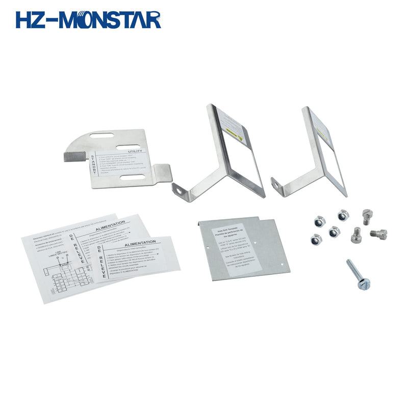 Generator Interlock Kit, Outdoor and Indoor Main Circuit Breaker Kit Compatible with QOCGK2C QO or HOMCGK2C Homeline, Rated 150A-225A Main Breaker Load Centers Main Breaker Interlock Kit