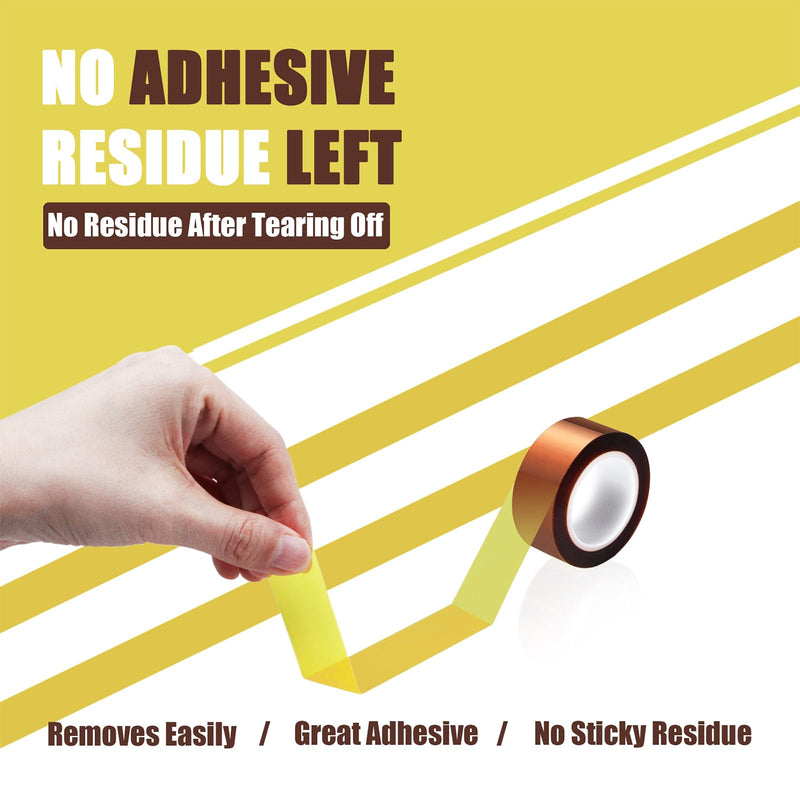 [Australia - AusPower] - 2 Rolls 20mm x16m(52FT) Heat Tape High Temperature Heat Resistant Tape Heat Transfer Tape for Heat Sublimation Press Vinyl,No Residue 