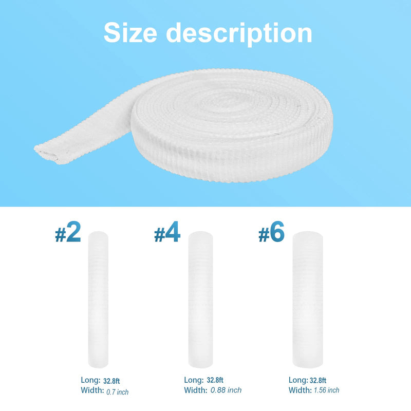 [Australia - AusPower] - Tubular Bandage Elastic Net Wound Dressing Elastic Dressing Retainer Tubular Stretch Elastic Gauze Bandage Size 2 for Thumbs and Toes, 32.8FT Long #2 (for Thumbs and Toes) 