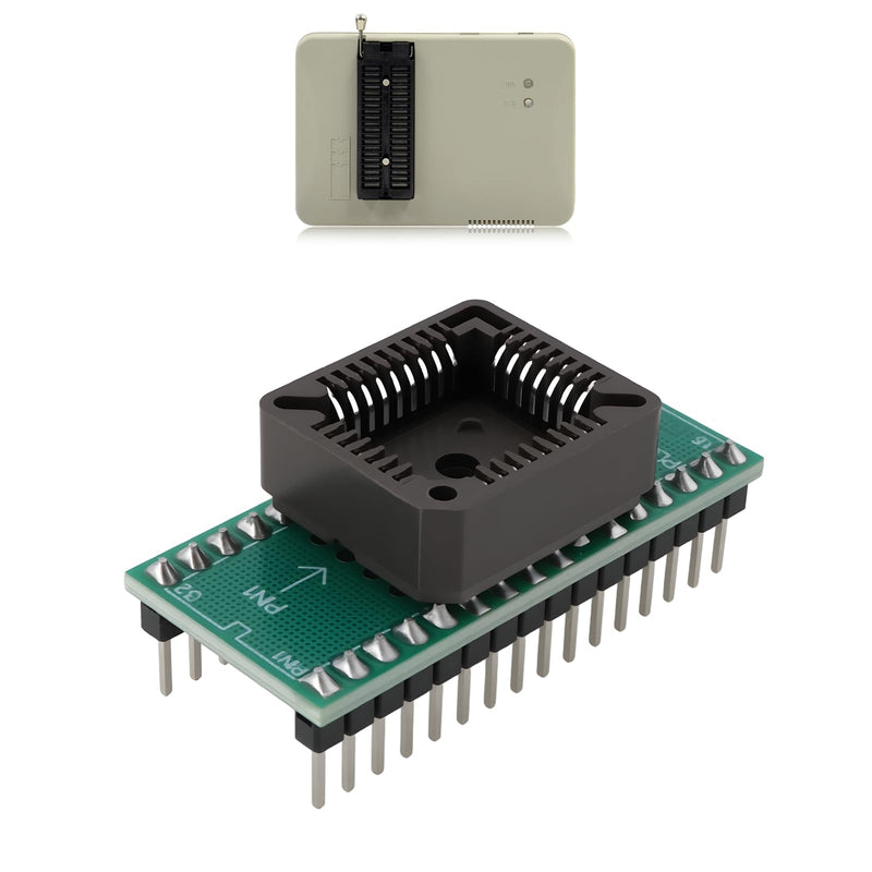 OTOTEC Pack of 4 PLCC32 to DIP32 Programmer IC Adapter Socket Compatible with Willem Compatible with Xeltek for TL866 II Plus