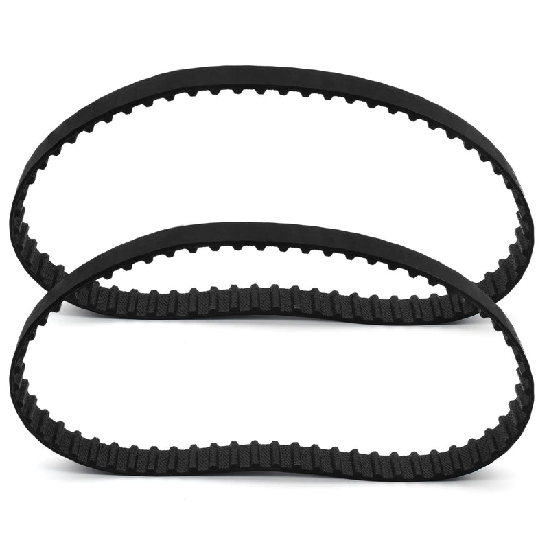 [Australia - AusPower] - 2pcs 120XL Timing Belt 60 Teeth Rubber Drive Belt 5mm Pitch 10mm Width Black Geared Belt (120XL037) 2 