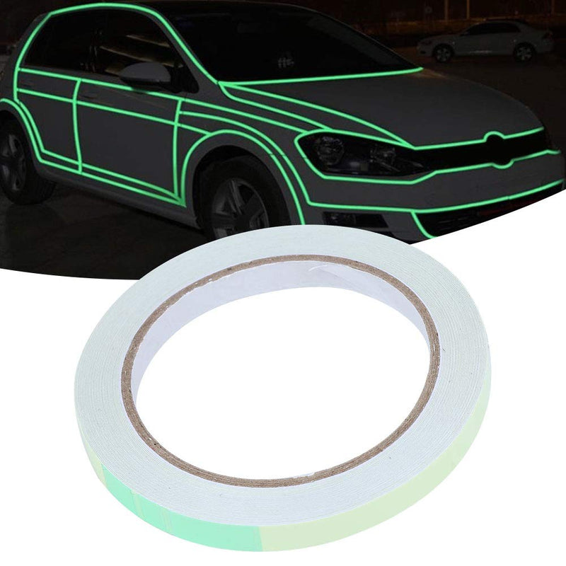 Photoluminescent Safety Tape, High Bright Glow Guidance Marker for Stairs Walls Green Adhesive Film 10mm x 10m 1 Roll