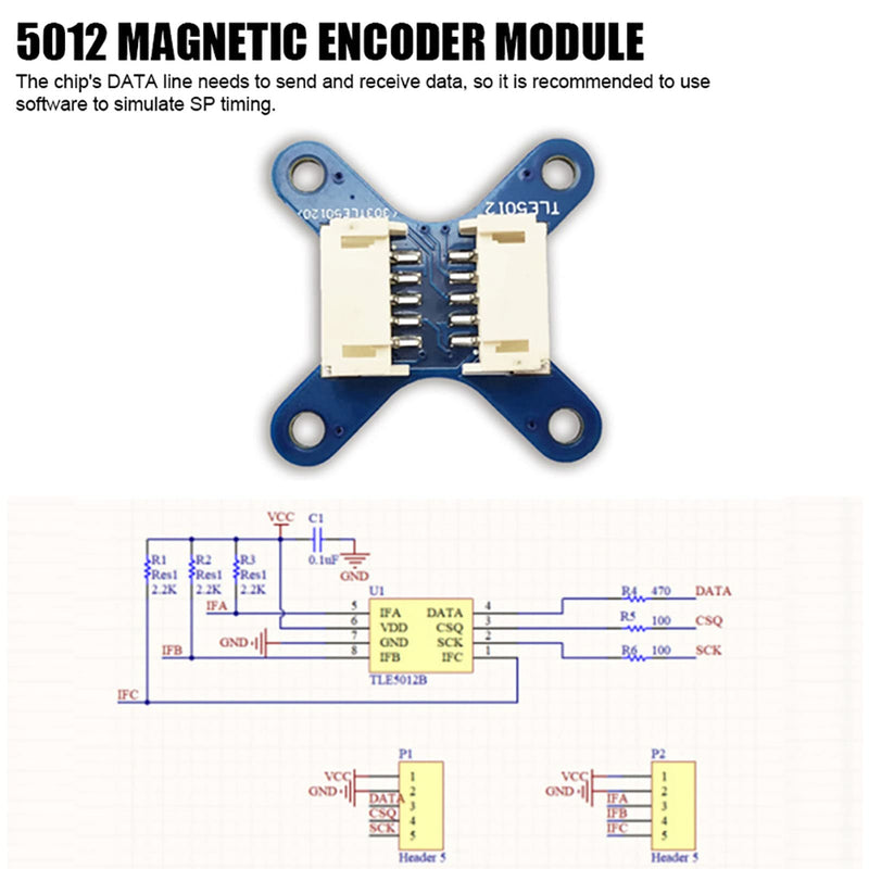 [Australia - AusPower] - TLE5012 Magnetic Encoder 15 Bit High Accuracy Magnetic Angle Measurement Sensor Module 3.3V and 5V 