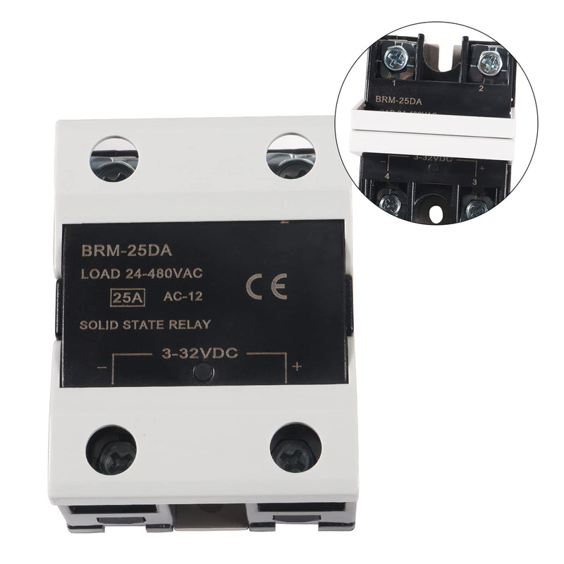 [Australia - AusPower] - Digital PID Temperature Controller REX-C100 PID Thermostat Temperature Controller Digital REX C100 with 25DA SSR Relay K Thermocouple Probe RKC and Black Heat Sink 25DA Black 