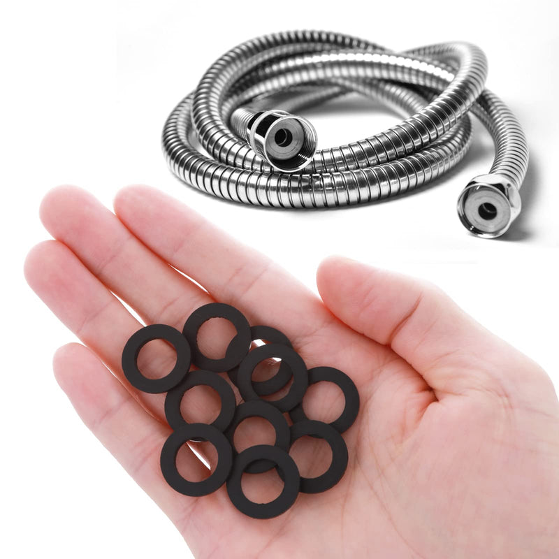 [Australia - AusPower] - Prasacco 25 Pieces Shower Hose Washers, Rubber Hose Washer Tap Sealing Rings Shower Head Washers Rubber Washers Seals,1/2 Inch Hose Washer Seal for Shower Head and Hose Connecting 