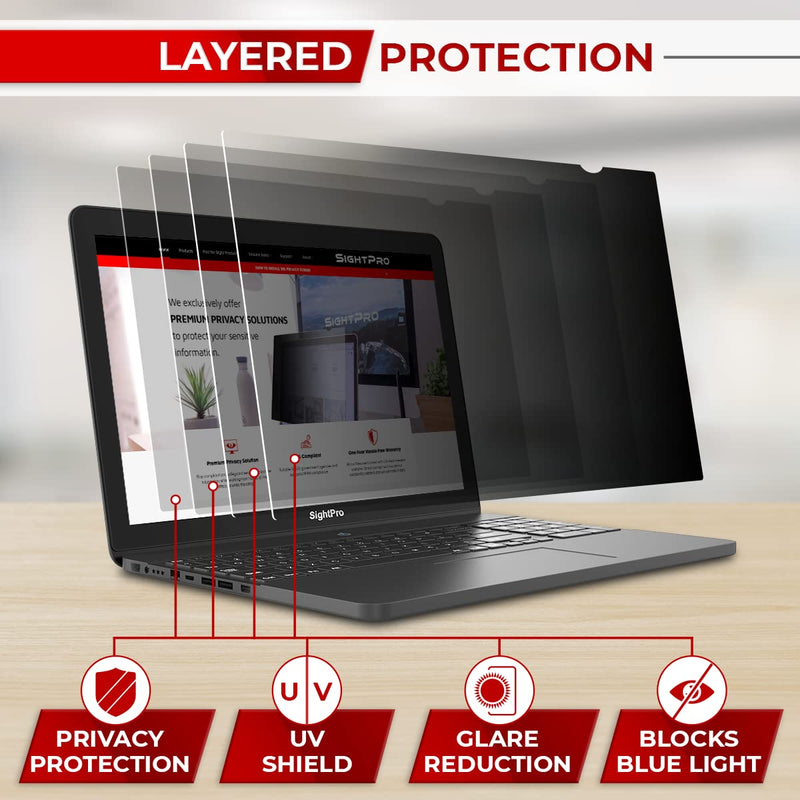 [Australia - AusPower] - 14 Inch 16:9 Laptop Privacy Screen Filter - Computer Monitor Privacy Shield and Anti-Glare Protector 14 Inch (Diagonal) - 16:9 Aspect Ratio 