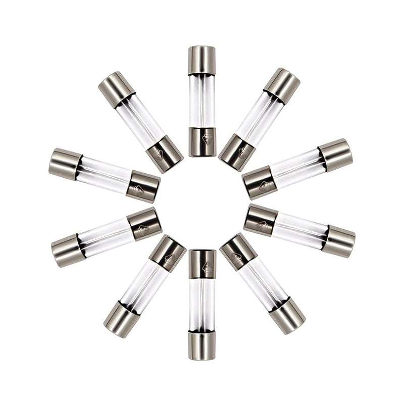 [Australia - AusPower] - 10 Pack F3AL Fast-Blow Fuse 3A 250V Glass Fuses 0.2 x 0.78 inch / 5 x 20 mm (3amp) (F3A) 