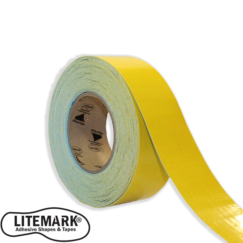 [Australia - AusPower] - LiteMark Smooth Floor Marking Tape, EC-700 Heavy Duty Thick, Easy to Keep Clean, Warehouse, Yellow (2 Inch X 18 Feet) 2 Inch 