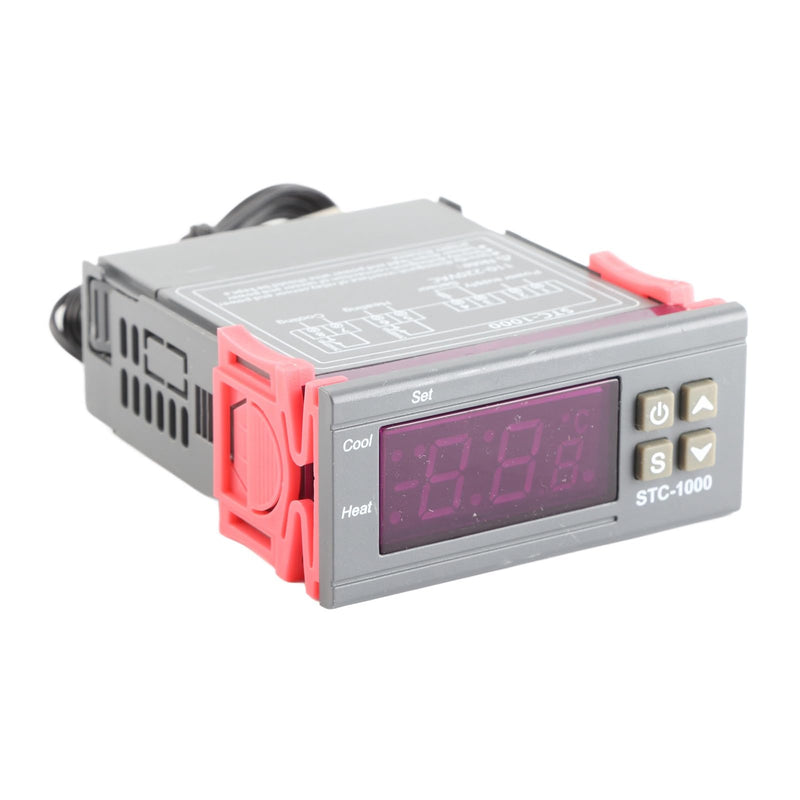 [Australia - AusPower] - All Purpose Digital Temperature Controller, Cooling and Heating Thermostat Digital Temperature Controller Thermostat Fahrenheit Thermostat with NTC Sensor for Homebrewing Brew Fermenter Fridge AC110~220V 