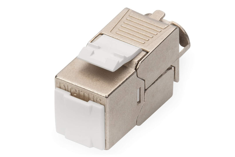 Assmann DN-93615 Digitus Cat 6a Shielded Keystone Module | Tool Free - LSA - PoE++ - AWG 26-22 - RJ45 Female - 10Gbps - For junction boxes and patch panels Standard version 1 pc.