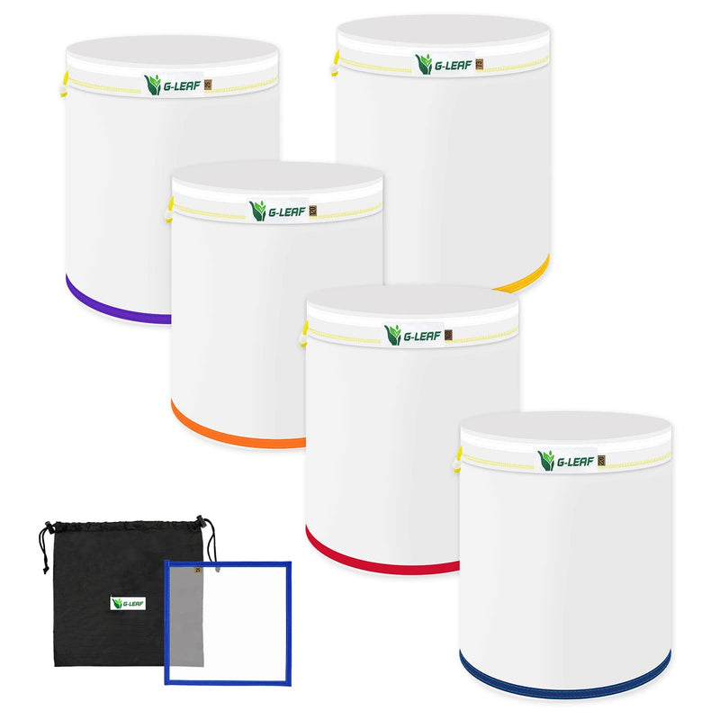 [Australia - AusPower] - G-LEAF All Mesh Bubble Bag 20L 5 Gallon 5 Beutel Krautig EIS Luftblasenbeutel Extraction Essenz Pflanzsäcke 25 Mikron Presssieb und Aufbewahrungsbeutel Kit für Kräuterextraktion und Produktion 20L-5Beutel 