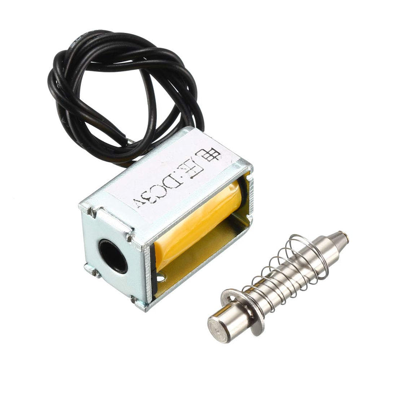 sourcing map DC 3V Pull Type Solenoid Electromagnet Open Frame 3mm/15g 0mm/80g 3mm DC3V 3mm/15g 0mm/80g