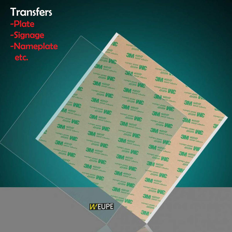 [Australia - AusPower] - Adhesive Transfer Tape, Double Sided Transfer Sheet, 468MP, 12inch x 12inch (5-Pack) 12in x 12in 