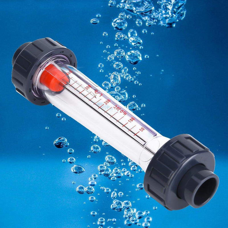 [Australia - AusPower] - Water Meter, ABS Plastic Tube Type Flowmeter 40-400L/H Water Meter 