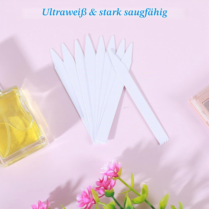 Ouligay Pack of 200 Perfume Test Strips Fragrance Strips Fragrance Tester Paper Disposable Perfume Tester Strips Fragrance Tester Strips for Test Essential Oils Aromatherapy