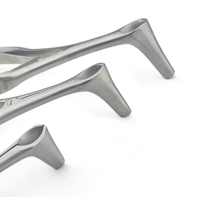 [Australia - AusPower] - Vienna Nasal Speculum ENT Instruments, Premium Quality Stainless Steel for Adult, Child, Infant - Small, Medium, Large - 3 Pcs All Sizes - 3 Pcs 