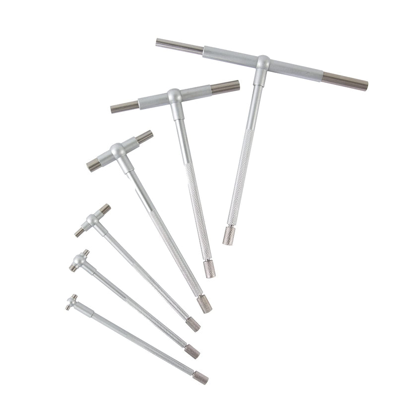 [Australia - AusPower] - Beslands 6 Pc Telescoping Gage Set, T-Bore Hole Gauges, High Precision Telescopic Bore Gauge with a Portable Case(Range 5/16" - 6") 