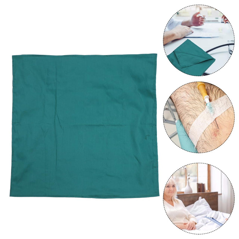 [Australia - AusPower] - iplusmile Medical Cloth Surgical Cloth Cotton Cloth Double Layer Square Medical Cloth for Hospital Surgery Green 23.6 x 23.6 Inches 