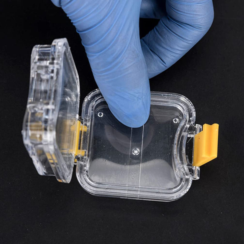 [Australia - AusPower] - EXCEART 5Pcs Membrane Tooth Boxes Transparent Membrane Film Tooth Box with Latch Denture Storage Boxes As Shown 3pcs 