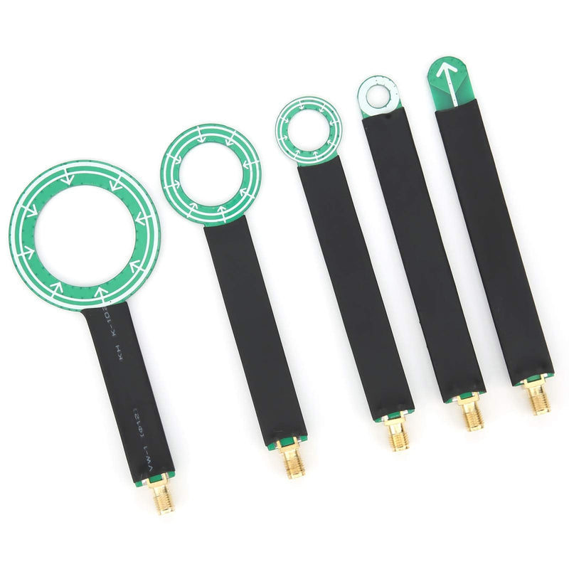 Magnetic Field Antenna, 5 Pieces PCB Near Field Antenna, Magnetic Field Probe EMC EMI Tool Accessories for Electronic Components, Radio Antennas