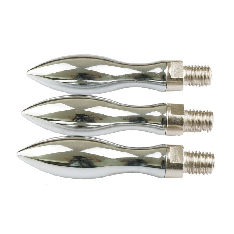 [Australia - AusPower] - 3 Pcs Grinding Milling Chrome Machine Handwheel M12 Thread Plated Revolving Handle Grips 