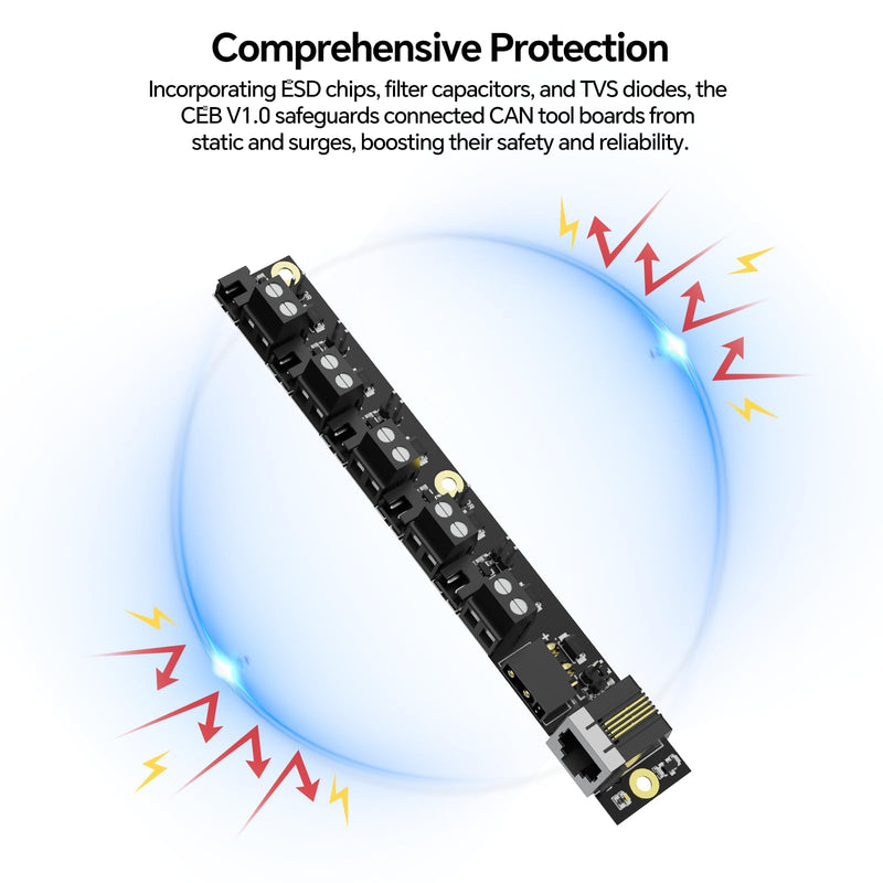 [Australia - AusPower] - BIGTREETECH CEB V1.0 CANbus Expansion Board Perfect for 2020 Aluminum Profiles Support Klipper, EBB SB2240/SB2209 EBB36/42 CAN+Octopus Pro H723, Manta M4P/M5P/M8P Control Board 
