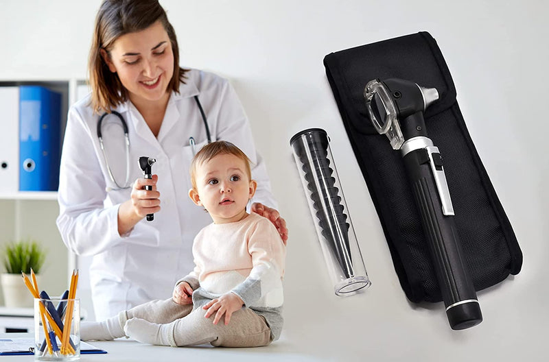 [Australia - AusPower] - OdontoMed2011® Mini Otoscope Fiber Optic Examination + Free Bulb (Purple) Purple 